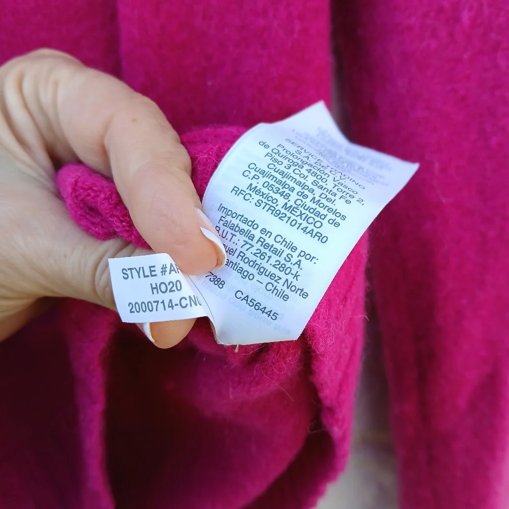 J. Crew Alpaca Wool Pink Turtleneck Sweater